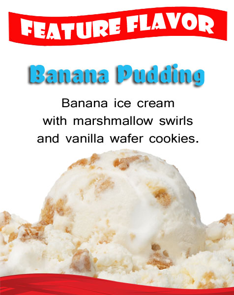 Hershey's Banana Pudding Ice Cream at Kountry Kreamery