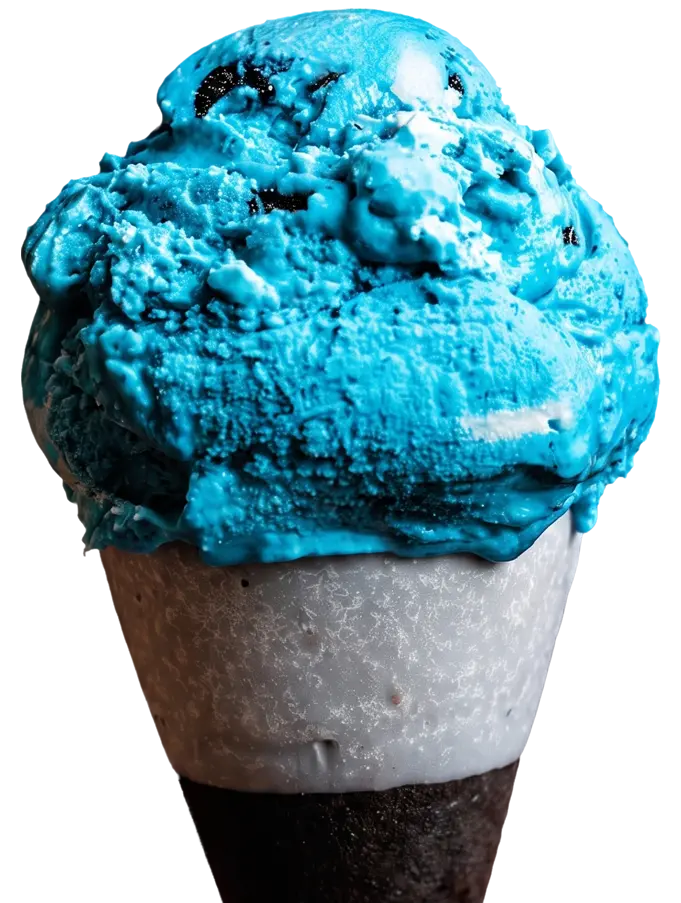 Home 1 A crunchy Oreo cookie cone dipped in rich white chocolate.